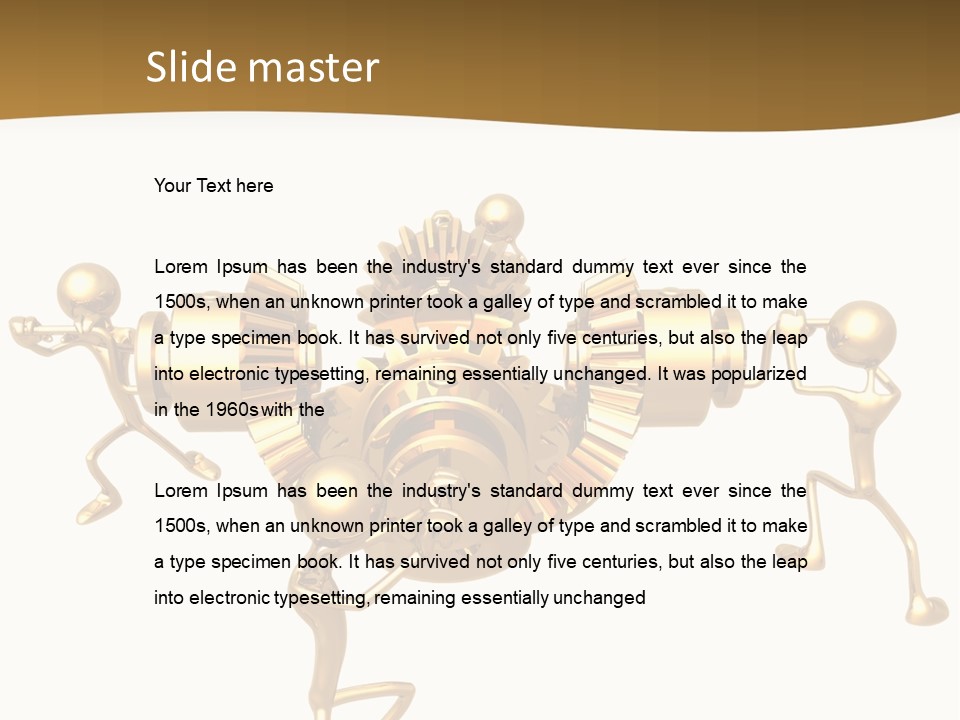 Idiom Art Gold PowerPoint Template