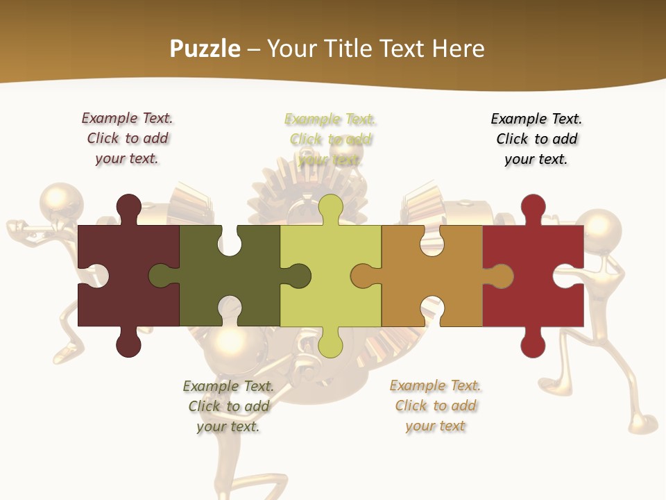 Idiom Art Gold PowerPoint Template