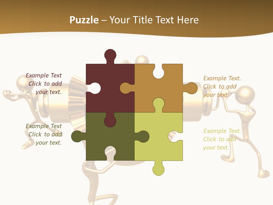 Idiom Art Gold PowerPoint Template