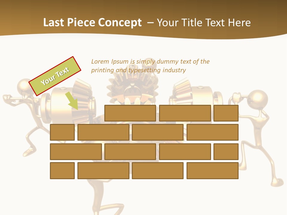 Idiom Art Gold PowerPoint Template