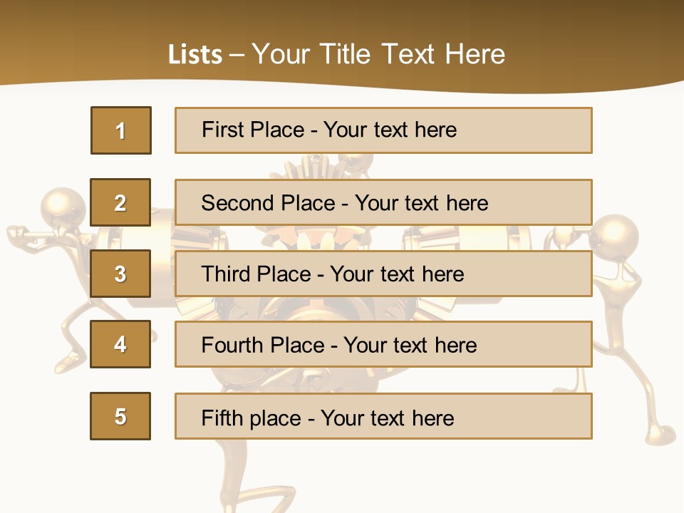 Idiom Art Gold PowerPoint Template