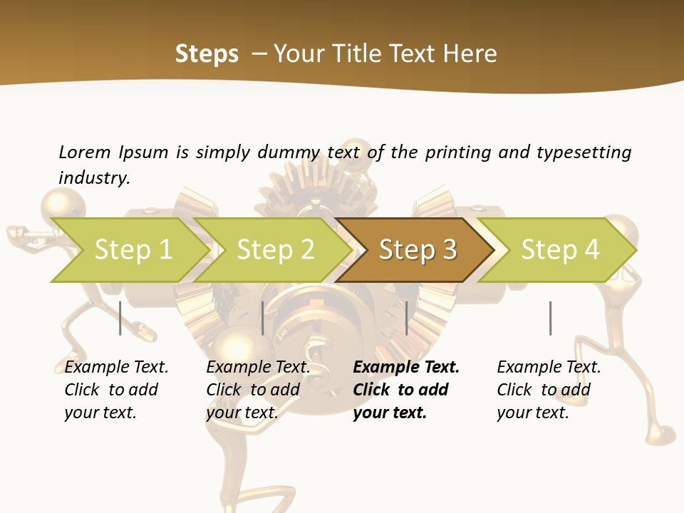 Idiom Art Gold PowerPoint Template