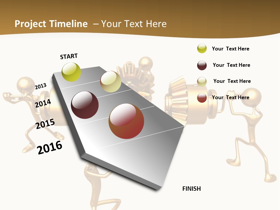 Idiom Art Gold PowerPoint Template