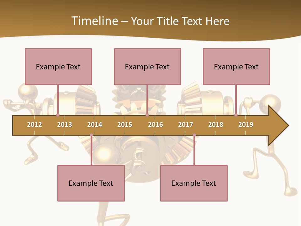 Idiom Art Gold PowerPoint Template