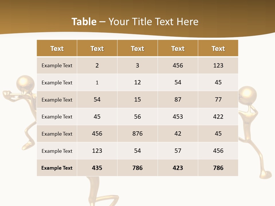 Idiom Art Gold PowerPoint Template