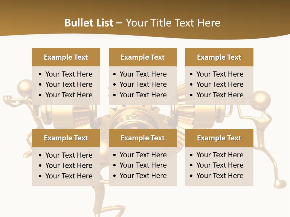 Idiom Art Gold PowerPoint Template