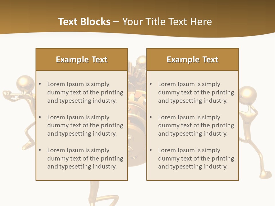 Idiom Art Gold PowerPoint Template