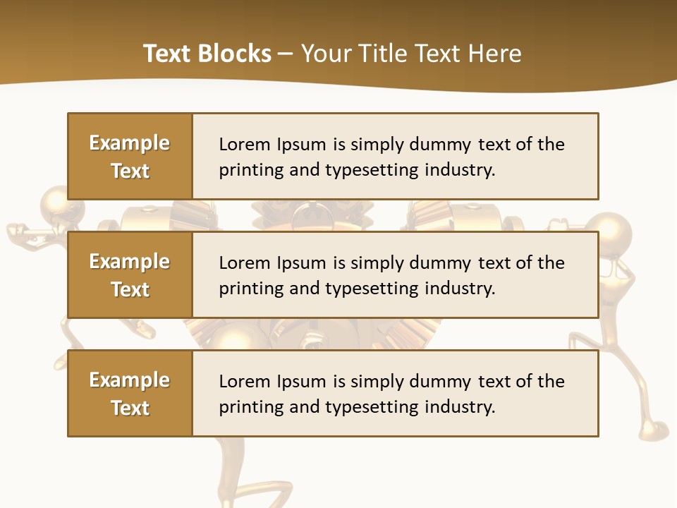 Idiom Art Gold PowerPoint Template