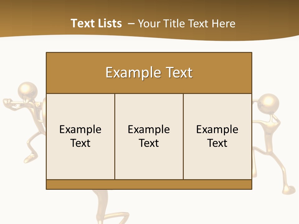 Idiom Art Gold PowerPoint Template