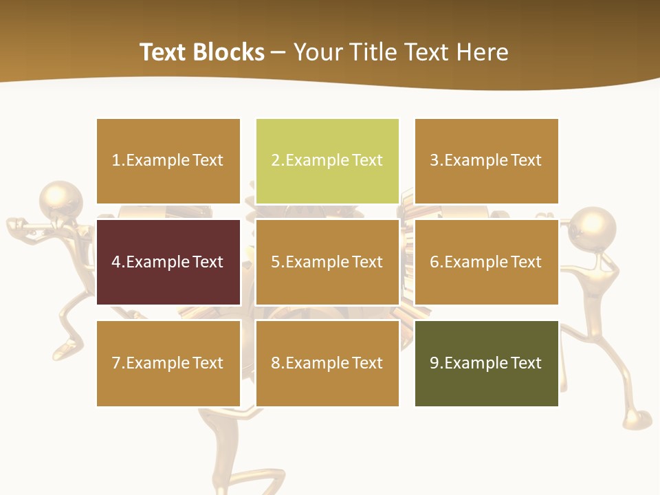 Idiom Art Gold PowerPoint Template