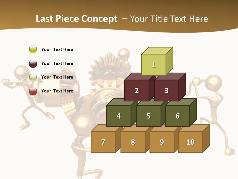 Idiom Art Gold PowerPoint Template