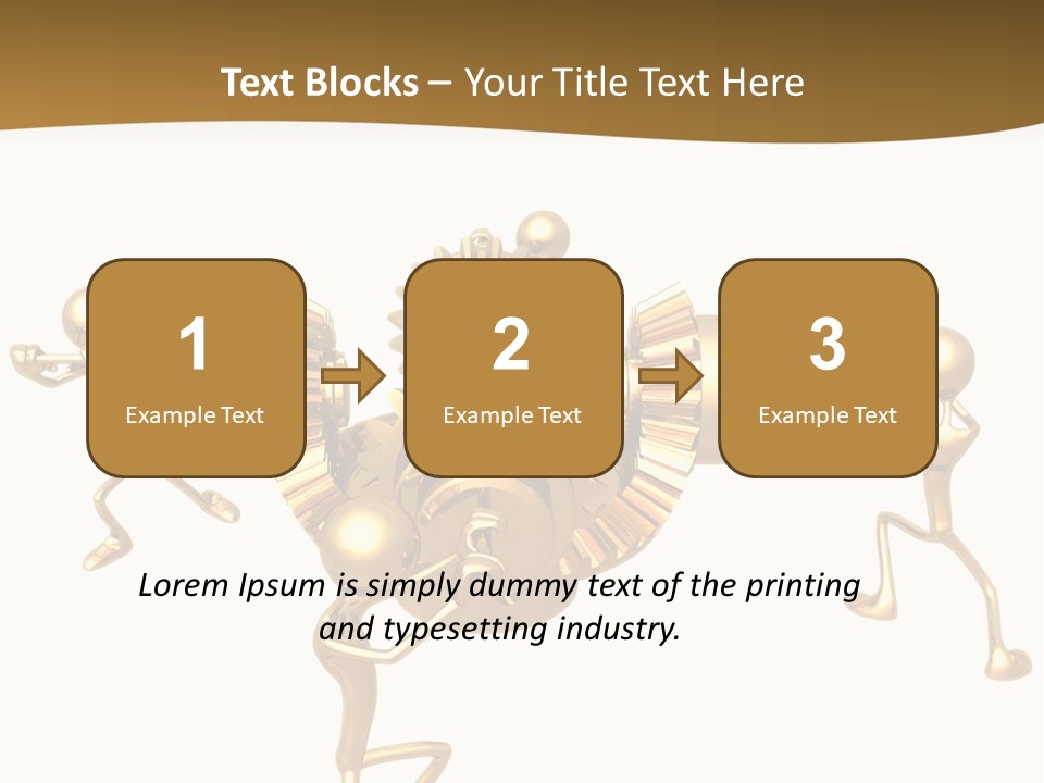 Idiom Art Gold PowerPoint Template