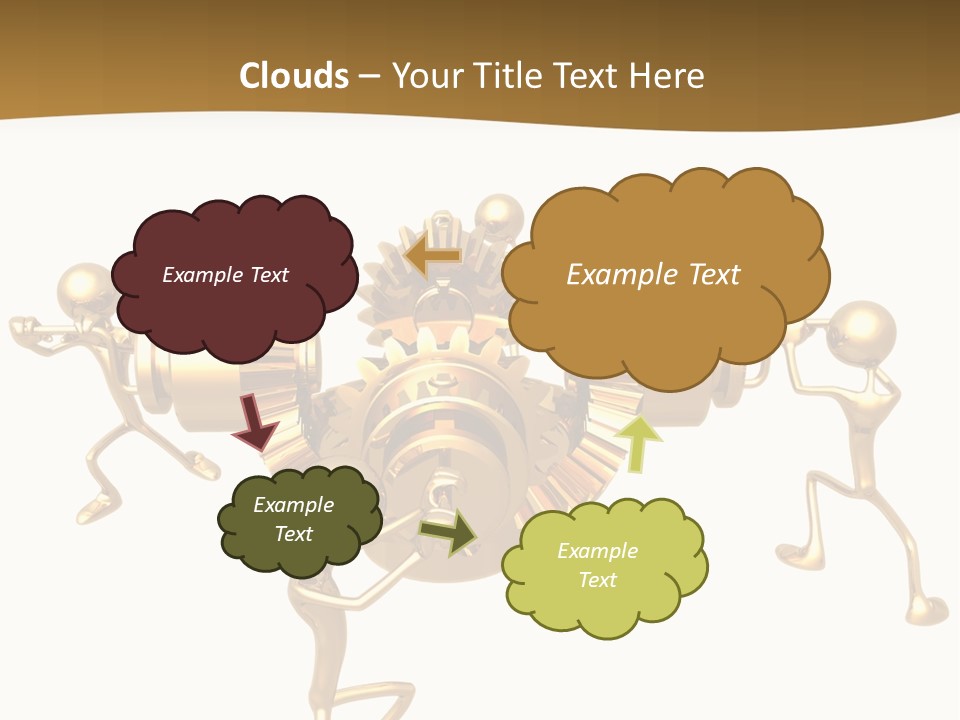 Idiom Art Gold PowerPoint Template