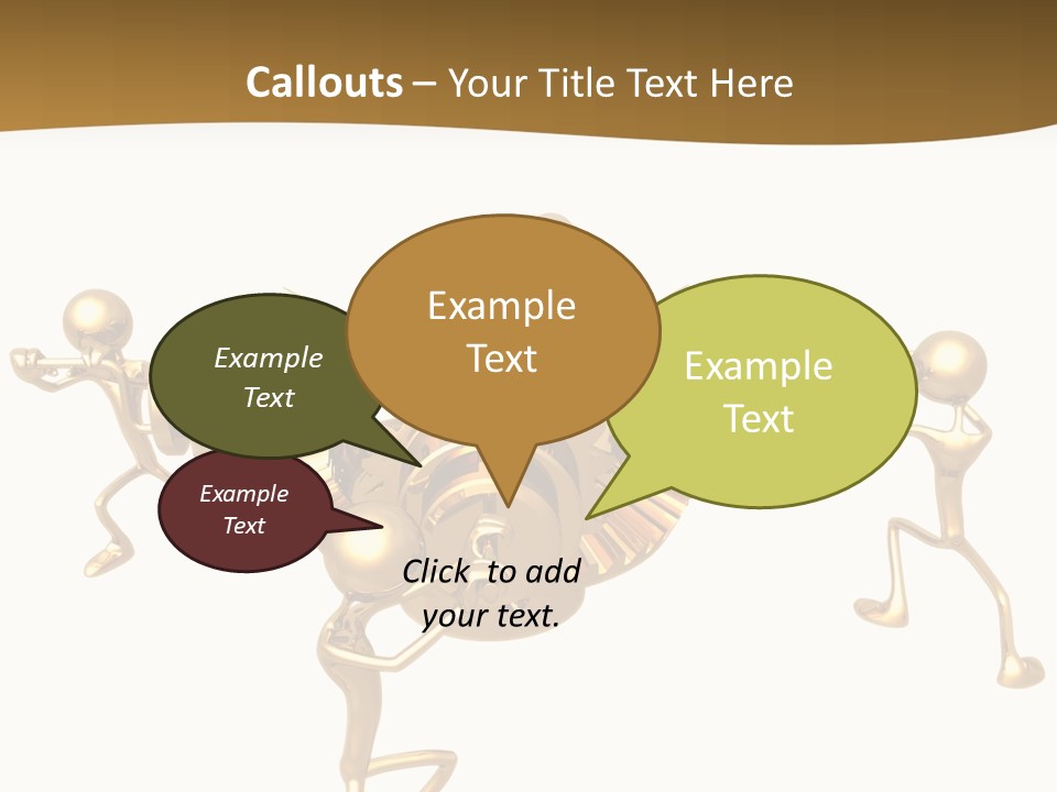 Idiom Art Gold PowerPoint Template