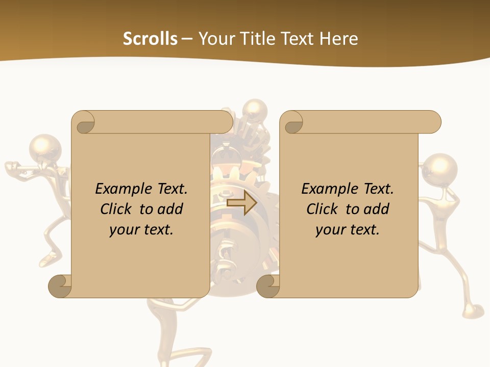 Idiom Art Gold PowerPoint Template