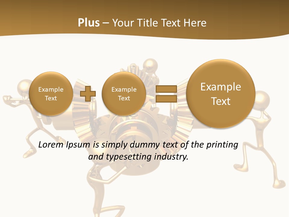Idiom Art Gold PowerPoint Template