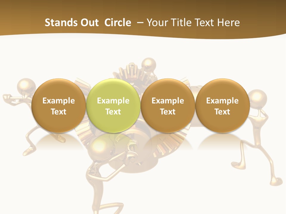 Idiom Art Gold PowerPoint Template