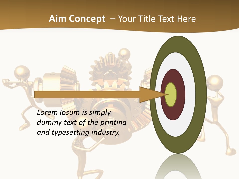 Idiom Art Gold PowerPoint Template