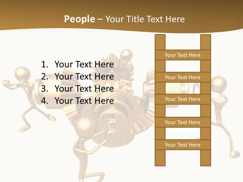 Idiom Art Gold PowerPoint Template