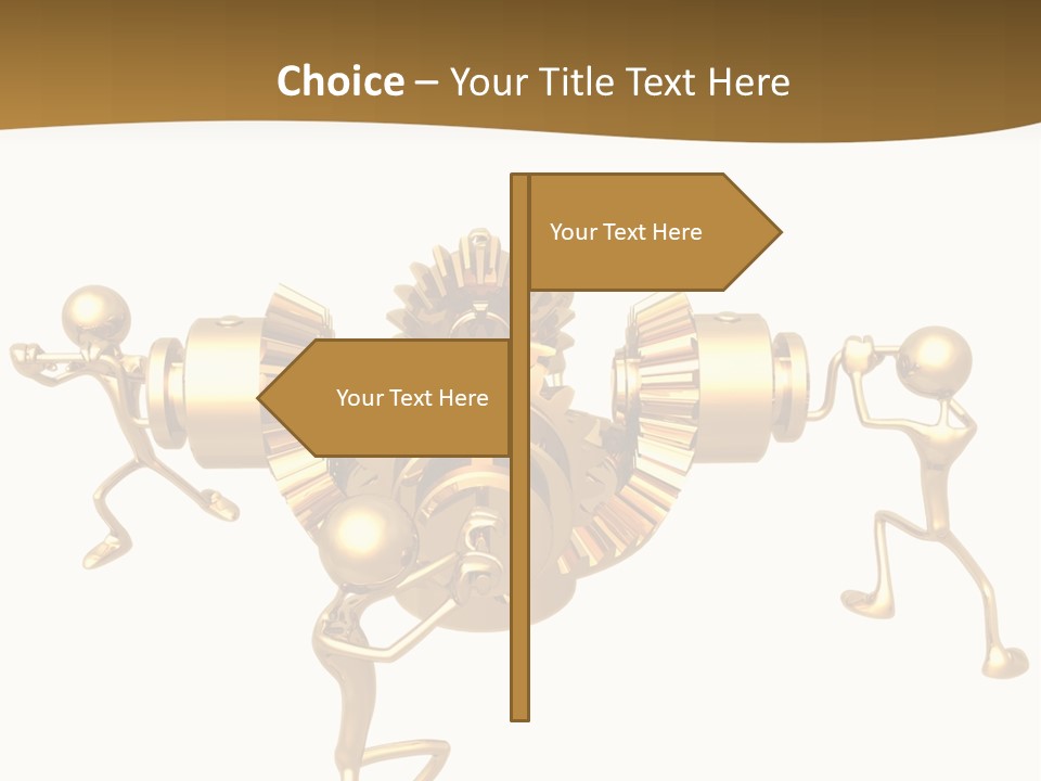 Idiom Art Gold PowerPoint Template