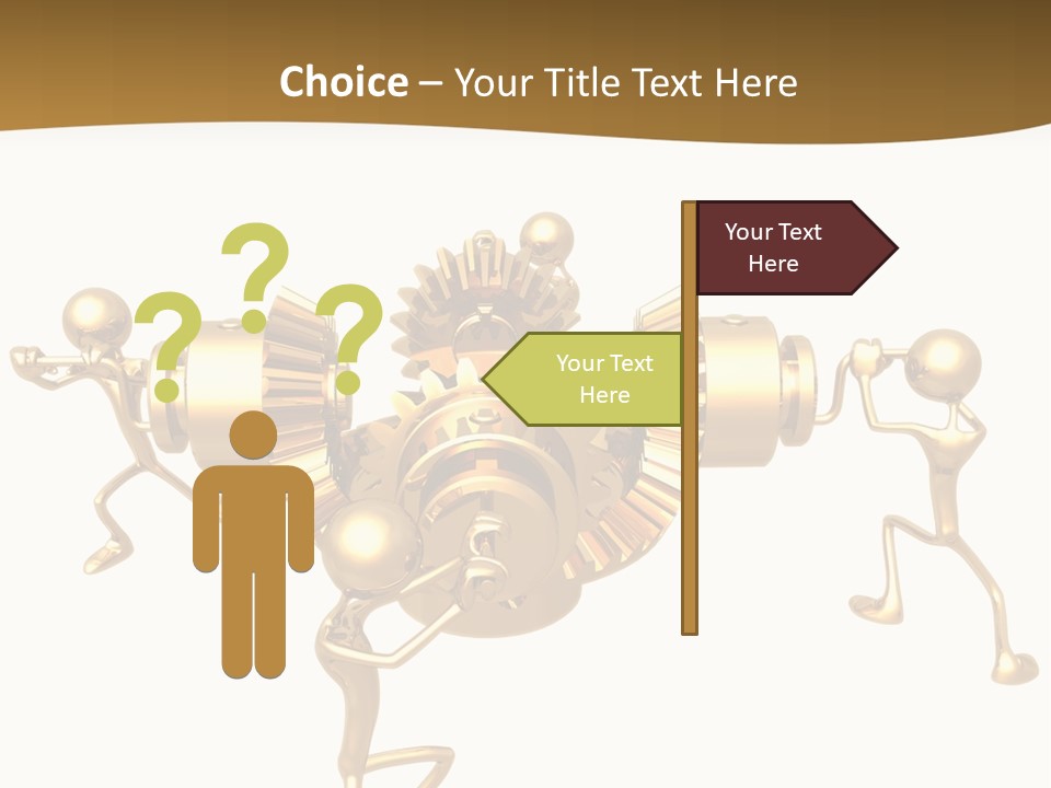 Idiom Art Gold PowerPoint Template