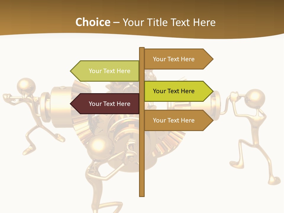 Idiom Art Gold PowerPoint Template