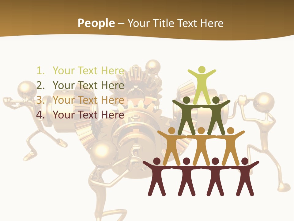 Idiom Art Gold PowerPoint Template