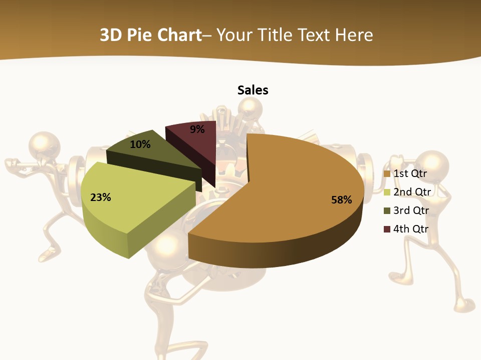 Idiom Art Gold PowerPoint Template