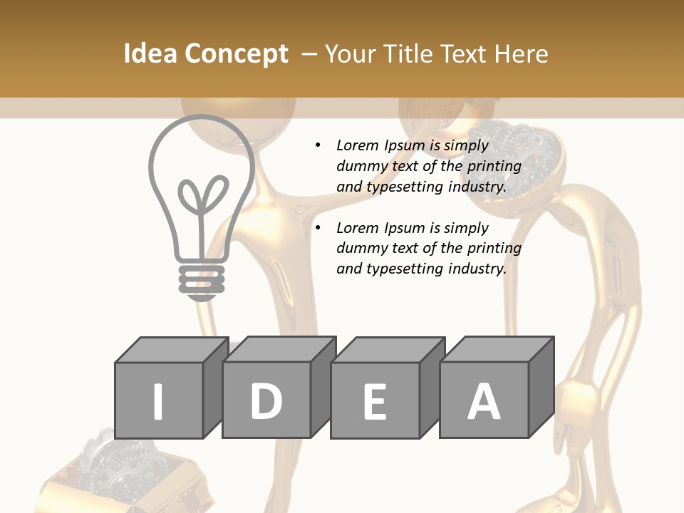 Concept Character Replace PowerPoint Template