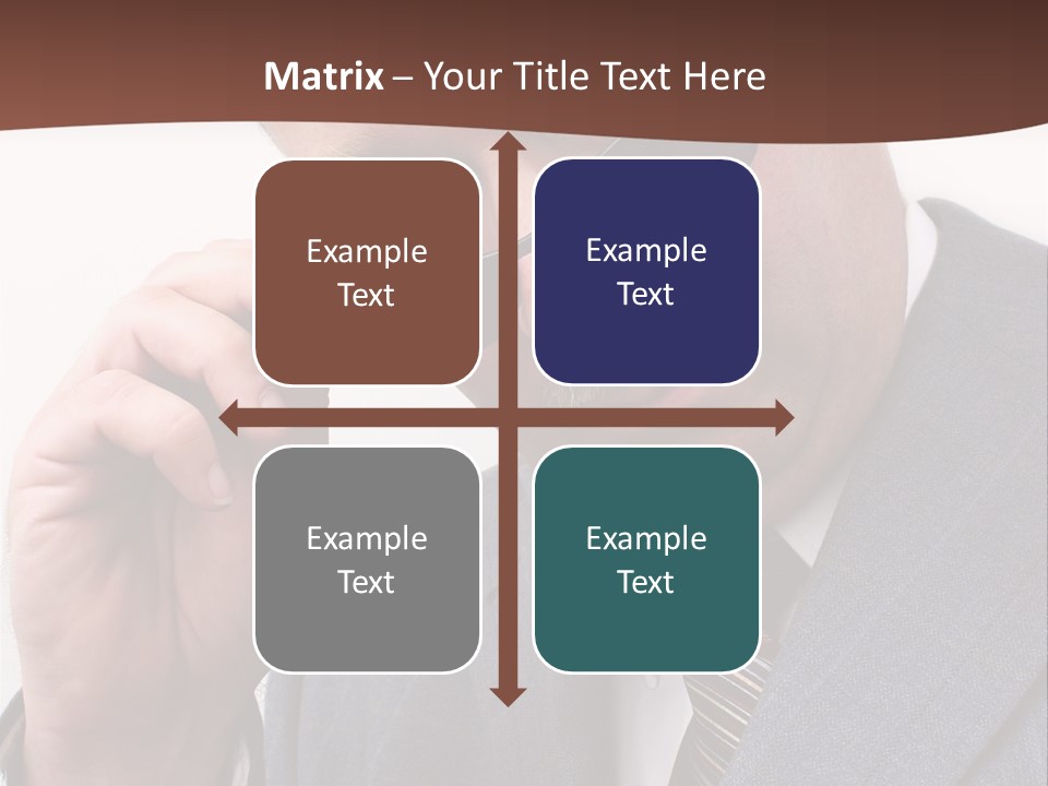 Troubled Boss Person PowerPoint Template