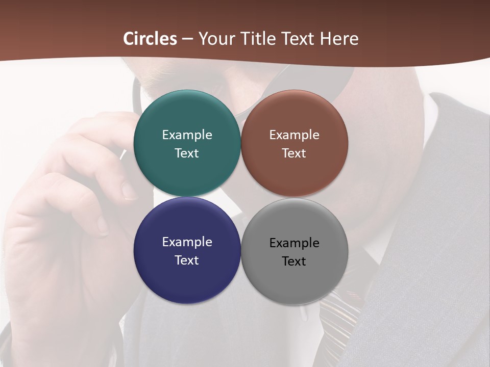 Troubled Boss Person PowerPoint Template