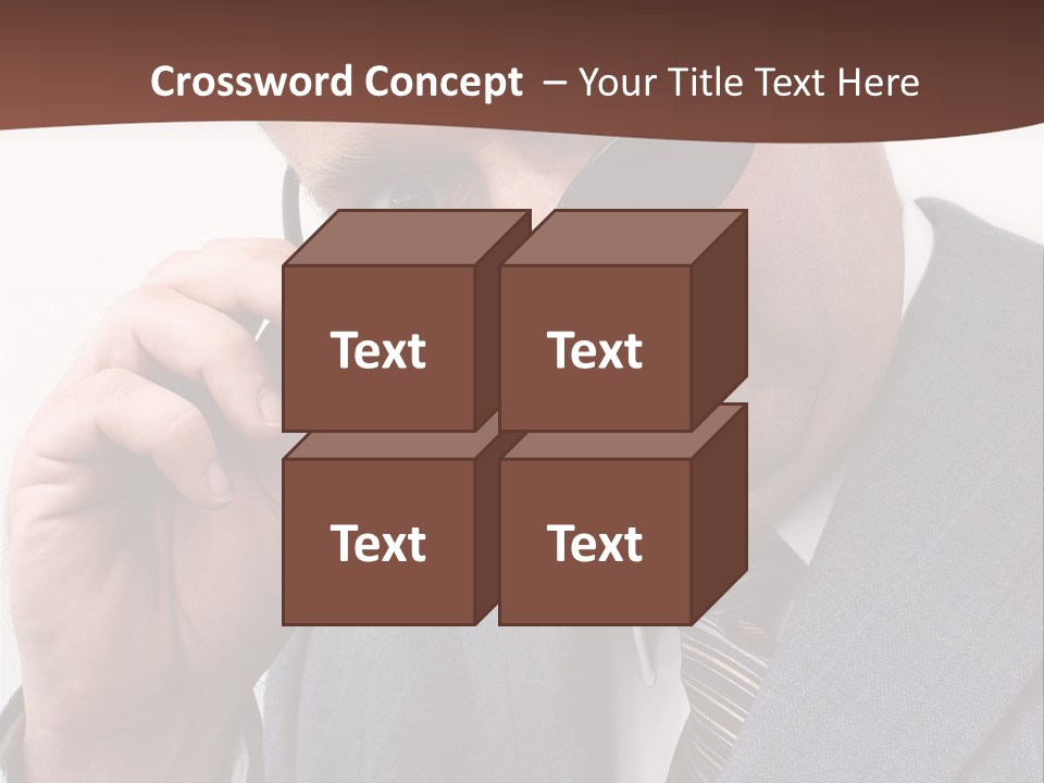 Troubled Boss Person PowerPoint Template