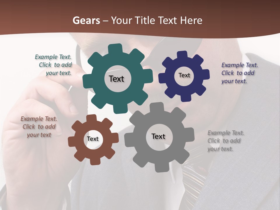 Troubled Boss Person PowerPoint Template