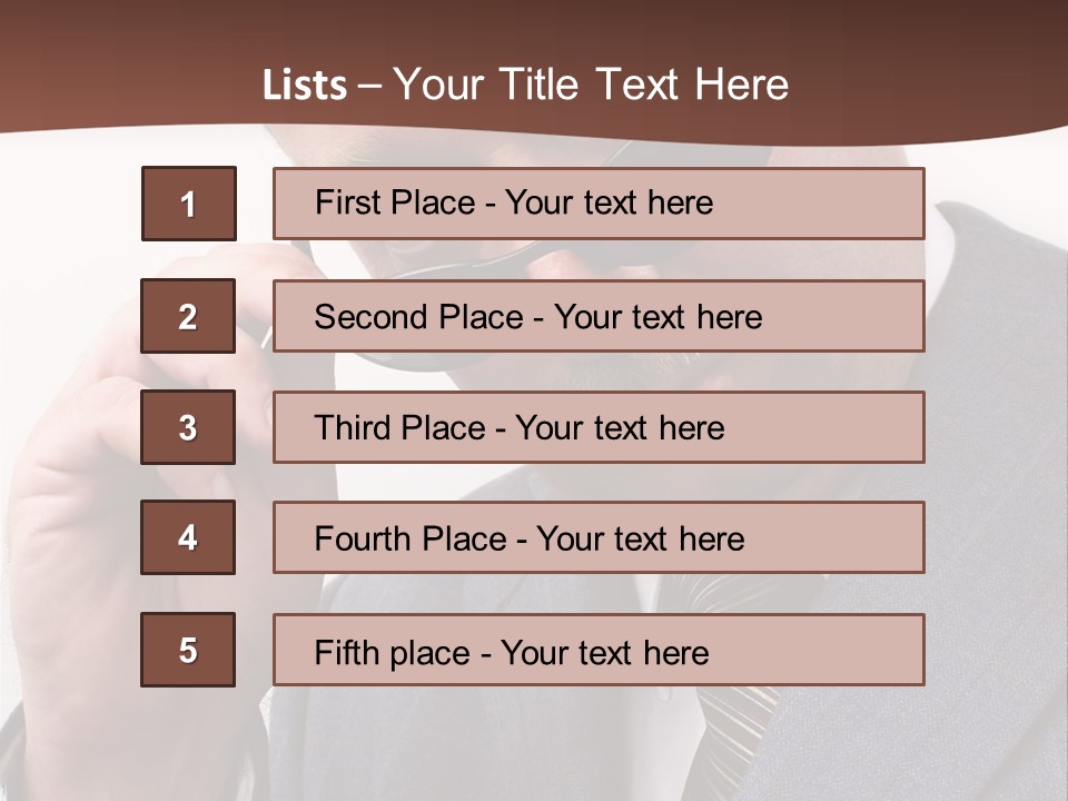 Troubled Boss Person PowerPoint Template