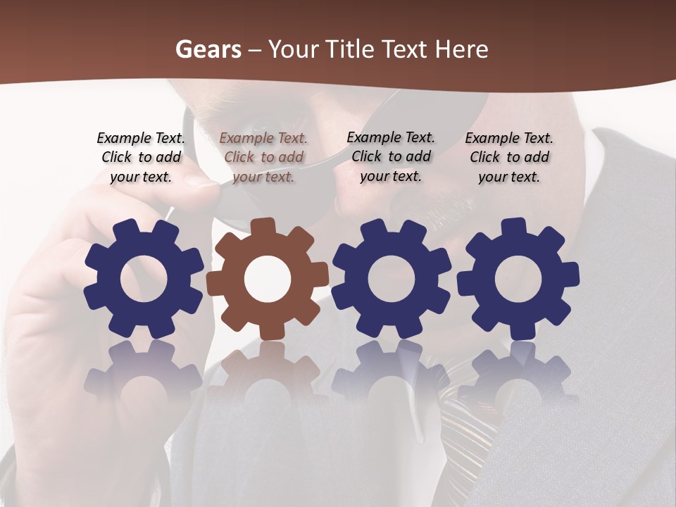 Troubled Boss Person PowerPoint Template