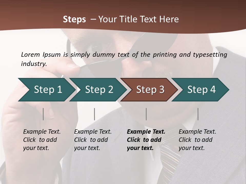 Troubled Boss Person PowerPoint Template