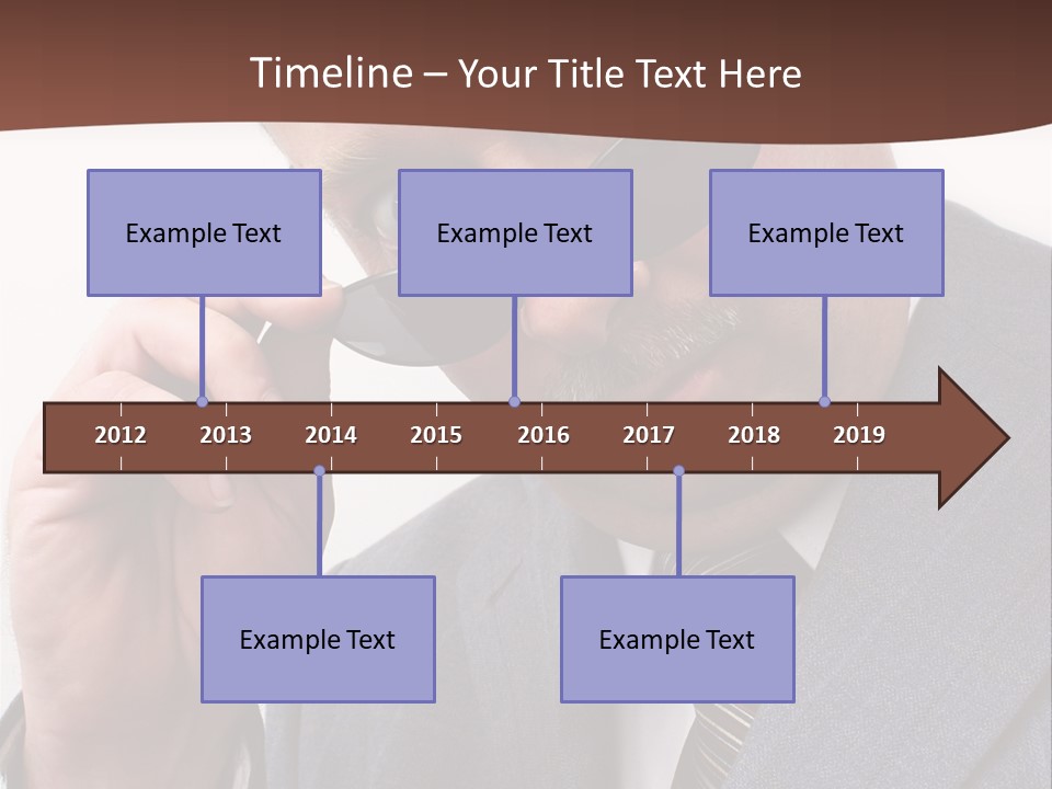 Troubled Boss Person PowerPoint Template
