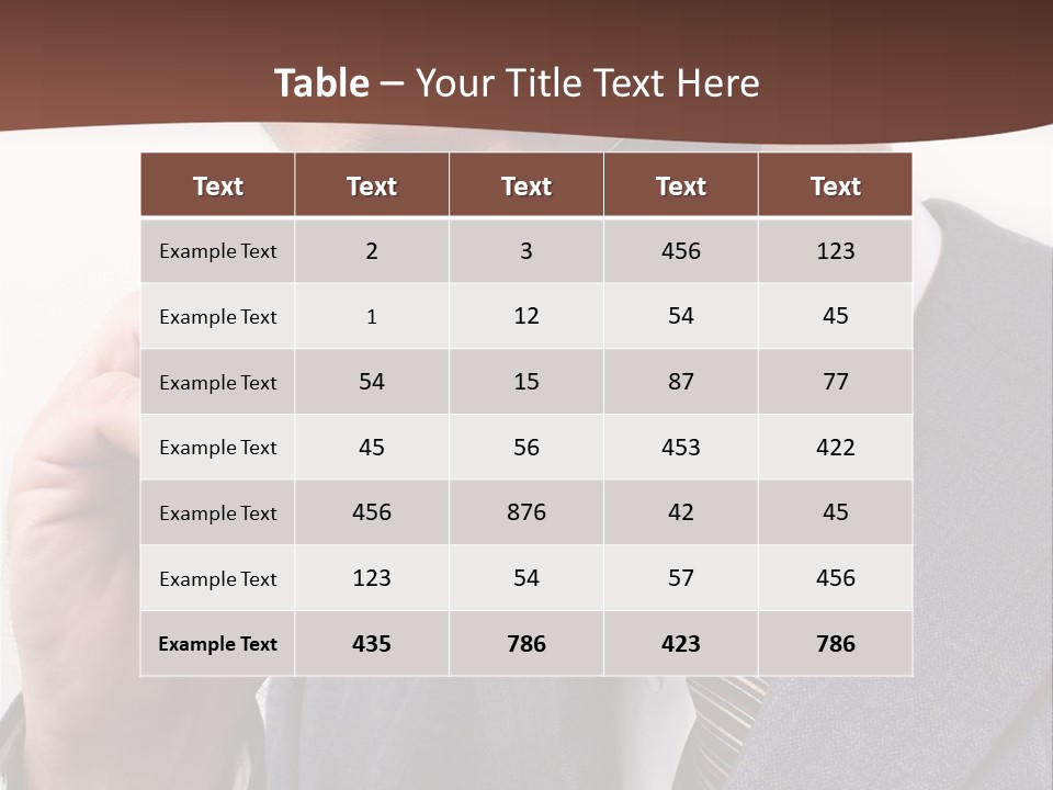 Troubled Boss Person PowerPoint Template