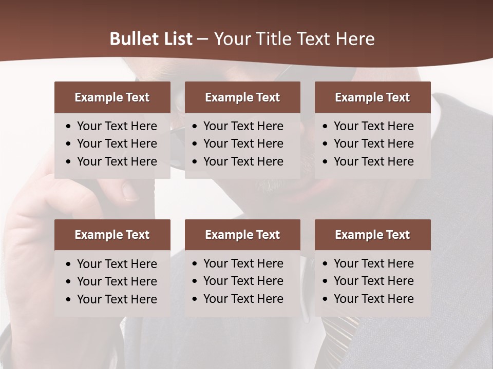 Troubled Boss Person PowerPoint Template