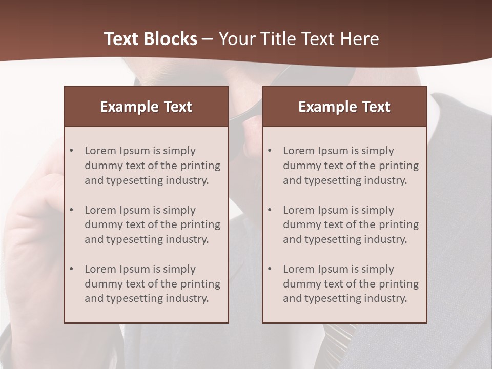 Troubled Boss Person PowerPoint Template