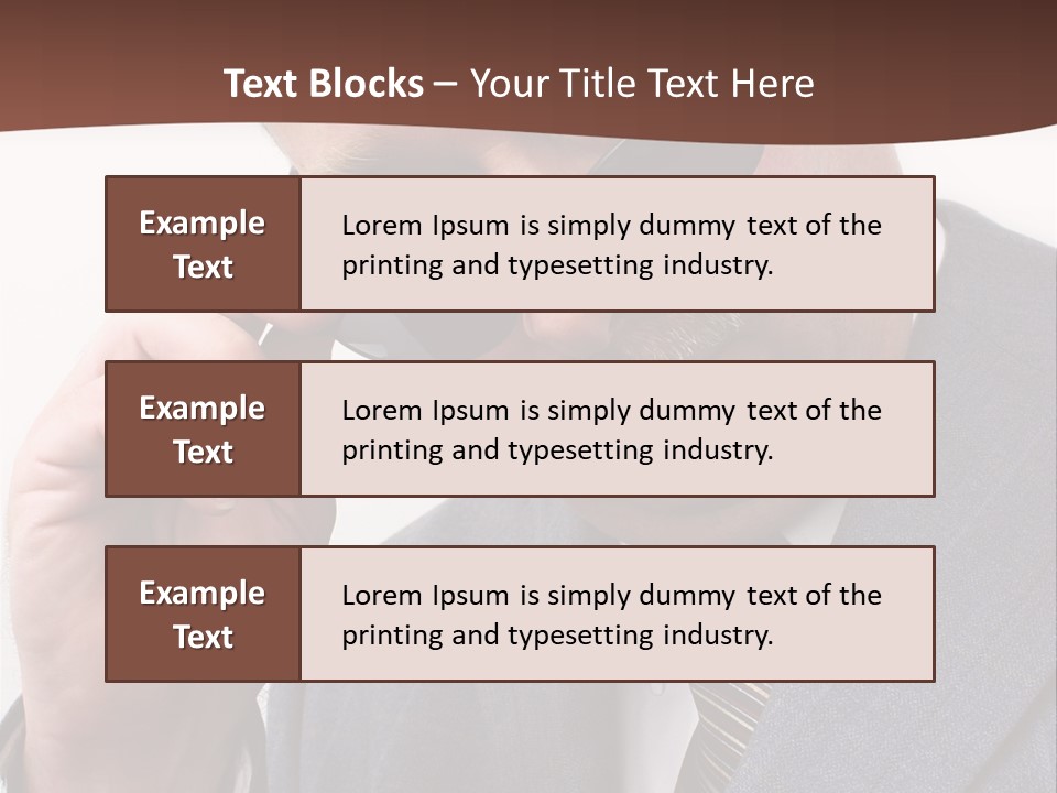 Troubled Boss Person PowerPoint Template