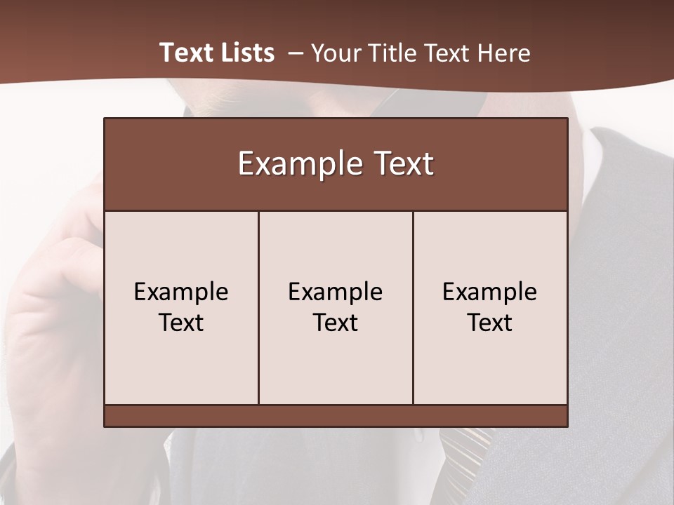 Troubled Boss Person PowerPoint Template