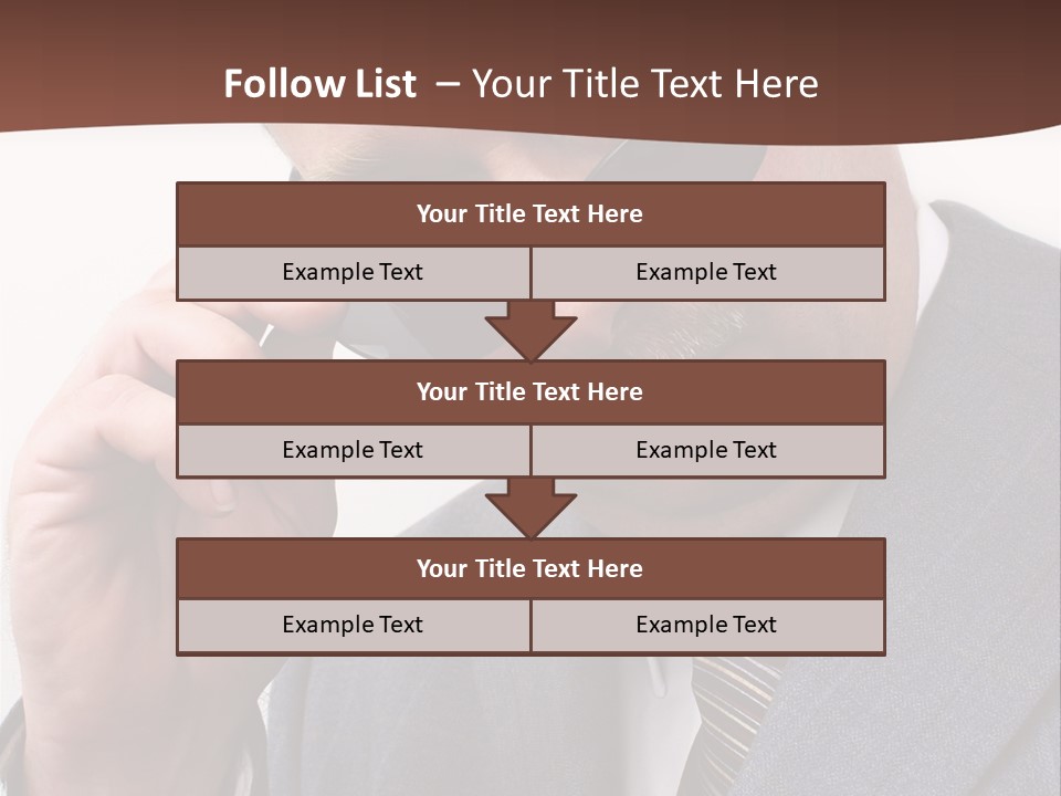 Troubled Boss Person PowerPoint Template