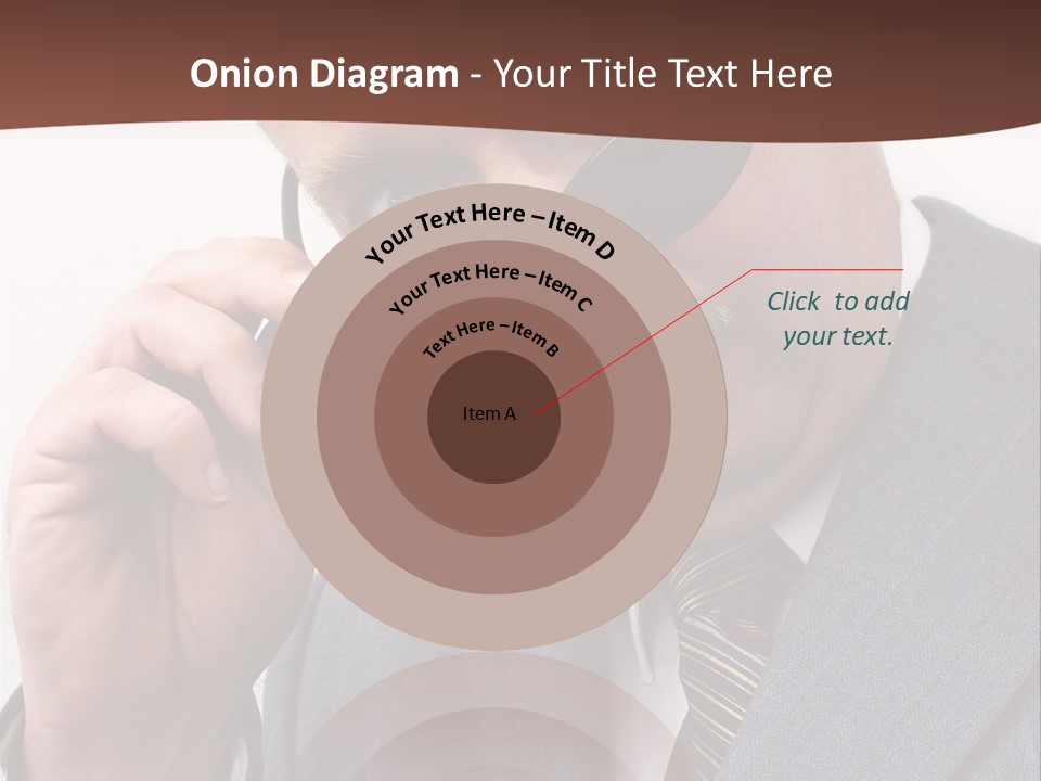 Troubled Boss Person PowerPoint Template