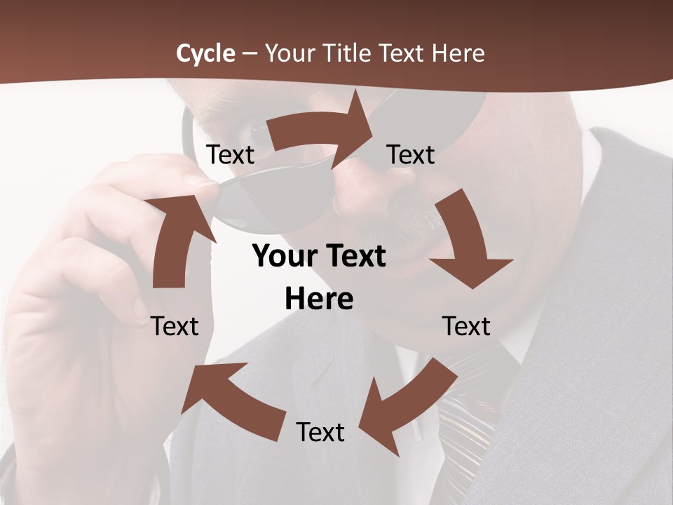 Troubled Boss Person PowerPoint Template