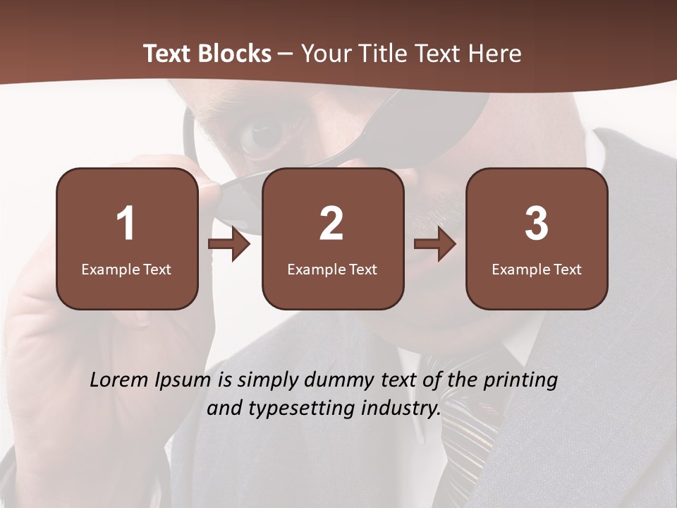 Troubled Boss Person PowerPoint Template