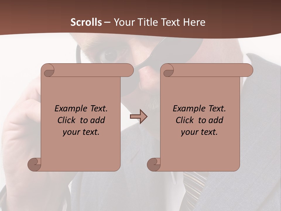 Troubled Boss Person PowerPoint Template