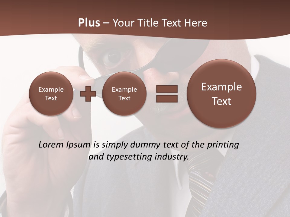 Troubled Boss Person PowerPoint Template