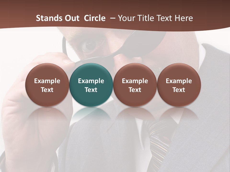 Troubled Boss Person PowerPoint Template