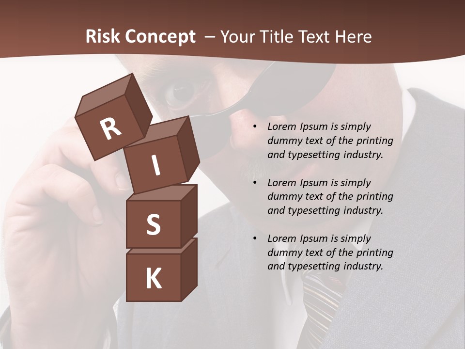 Troubled Boss Person PowerPoint Template